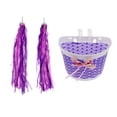 thumbnail image 3 of pitrice Panier avant pour Guidon Sac de Vélo Fournitures Exquis avec Bandes Installation Pratique Montage Simple Accessoires Améliorés Détachable Violet, 3 of 5