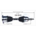 thumbnail image 1 of TrakMotive CV Axle Shaft GM-8026 Premium; OEM Replacement, 1 of 5