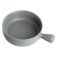 thumbnail image 4 of serony Ceramic Salad Bowl Handled Solid Color Adorable Washable Cute Home Breakfast Dinner Soup Fruit Bowls Tableware Grey, 4 of 8