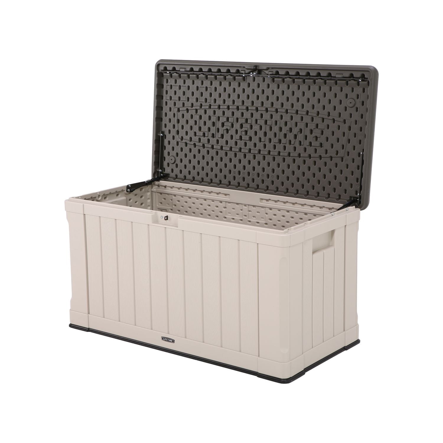 LIFETIME – Boîte de rangement extérieur de 116 gallons, couvercle brun