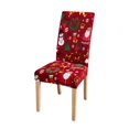 thumbnail image 3 of AMERTEER Christmas Chair Covers Stretch Washable Christmas Chair Protector Slipcovers for Kitchen Home Dining Room, 3 of 6
