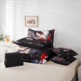 thumbnail image 4 of Ensemble de couette de literie YST Magic Dragon, 7 Pcs, Dragon noir et rouge, complet, 4 of 4