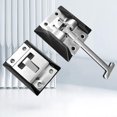 thumbnail image 3 of Funtasica T Shape Entry Door Latch Hook Keeper Hardware Cargo Haulers Stainless Steel Containers Motorhome Entry Door Latch, with NO Rivets, 3 of 11