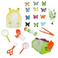 thumbnail image 1 of 21Pcs Insects Toys Set with Telescope Insect Net Outdoor Insect Observation Box Capture Kit Kids Scientific Educational Toys (Butterfly and Capture Box), 1 of 6