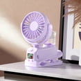 thumbnail image 1 of Multifunctional Clip Spray Fan F7 | USB Rechargeable Type-C | 360° Rotating Silent Mini Fan with 20ml Water Tank | Strong Wind 4-Speed Portable Cooling for Outdoor Home Office, 1 of 5