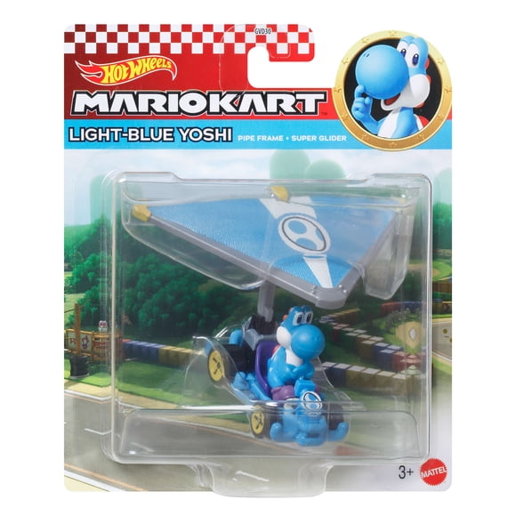 Hot Wheels-Véhicule Mario Kart avec personnage et aile, 3 ans et +