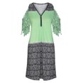 thumbnail image 4 of EQWLJWE Robes d'Été pour Femmes 2023 Robe Décontractée Aguichant Mode Été Col en V Manches Courtes Ample Imprimée, 4 of 5