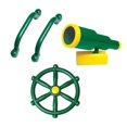 thumbnail image 3 of Kids Pirate Telescope, Steering Wheel & Safety Handle Bars for Treehouse, 3 of 9