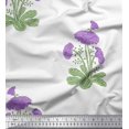thumbnail image 1 of Soimoi Crepe Silk Fabric Leaves & Floral Block Print Sewing Fabric Yard 42 Inch Wide, 1 of 3