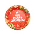 thumbnail image 2 of D Eco-Friendly Disposable Christmas Party Plates 9 Inch 16Pc Set Perfect For Holiday Dinner Decorations Festive Gatherings And Special Events Weight 0.46 Lb, 2 of 7