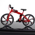 thumbnail image 2 of Miniature Mountain Bike Foldable 1:10 Bicycle Model Finger Bike Toy for Desktop, 2 of 10
