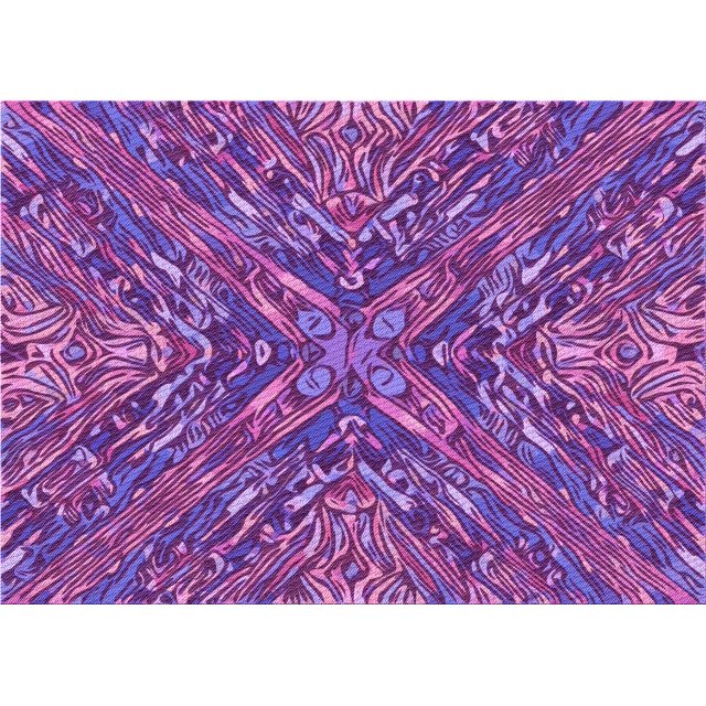 Ahgly Company Machine Washable Indoor Rectangle Transitional Dark Magenta Purple Area Rugs, 6' x 9'