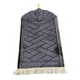 thumbnail image 1 of Portable Soft Muslim Carpet Area Rugs Eid Wedding Birthday Prayer Mats Muslim Present Black, 1 of 9