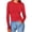 Red, variant on lcziwo Women Long Sleeve Crewneck Pullover Rib Knit Slim Fit Shirts Solid Color Basic Tee 2024 Casual Trendy Sexy T-Shirt White,M