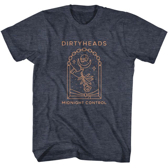 T-Shirt pour Adulte Dirty Heads Midnight Control Bleu Marine Chiné 2TG
