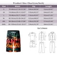 thumbnail image 3 of Pantalon de Plage pour Homme Imprimé 3D Bord de Mer Cocotier Coucher de Soleil Pantalon de Plage Imprimé Short Décontracté Short de Planche pour Homme Rouge TG, 3 of 5