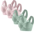 thumbnail image 1 of Timegard 4pc Bras for Women Wireless Comfy Breathable Full Coverage High Support Back Smoothing Everyday Bra, 1 of 4
