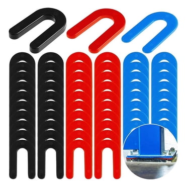 60 Pcs Kit de Cales de Nivellement d'Auto LiftInstallation 2 Poteaux 4 Poteaux Lift Cales pour Surface Mount Automobile Réparation de Voiture