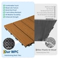 thumbnail image 3 of Garvee 48-Pack 12"x12" Interlocking Deck Tiles | 48 Sq. Ft All-Weather Patio Flooring, Teak, 3 of 8