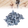 thumbnail image 4 of Ensemble de 50 Vis à Tête Ronde Auto-Perçantes en Acier au Carbone, Vis pour Bois Galvanisé 4,2 X 13 mm, 4 of 8