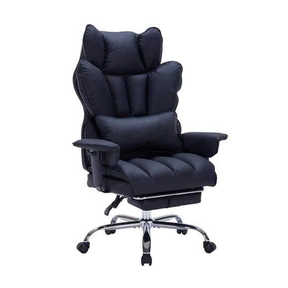Yiwa Big and Tall Gaming Chair, Supports 400lbs, Features High Back, Foot Rest, and Wide Seat with Built-in Pocket Springs