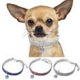 thumbnail image 3 of CBFFDC Wedding Gift For Pets Pet Collar Fine Workmanship Sparkling 3 Layer Necklace for Parties And Special Occasions, 3 of 7