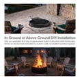 thumbnail image 4 of 36' Rectangular Steel Campfire Ring with Cooking Grate, by Sunnydaze Decor, 4 of 10