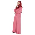 thumbnail image 3 of Bimba Vêtements Islamiques pour Femmes Longue Robe de Prière Maxi avec Hijab Imprimé Abaya en Rayonne Robe Musulmane à Boutons devant, 3 of 7