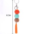 thumbnail image 2 of Pom Pom Keychain Handmade Bohemian Pompom Tassel Charm Handbag Charm for Women, 2 of 10
