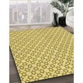 thumbnail image 3 of Ahgly Company Tapis d'Intérieur Lavables en Machine Carrés Transitionnels Brun Caramel, Carrés de 6', 3 of 7