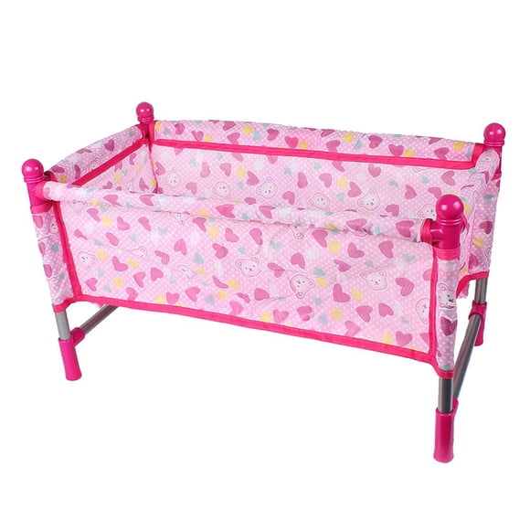 lionlar 45*23*22cm Baby Doll Crib Bed Model Simulation Furniture Model for 9-12inch Doll