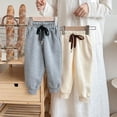 thumbnail image 4 of Yuyuzo Pantalon Bébé Élastique à Cordon Taille Haute Unisexe Enfants Bas Resserré avec Poches, 4 of 5
