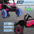 thumbnail image 4 of 4WD Kids Ride On UTV with Remote Control, Spring Suspension Off Road Electric Truck for 3-8 Years Outdoor Play, 4 of 7
