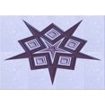 thumbnail image 1 of Ahgly Company Tapis de Zone Rectangulaire Transitionnel Lavande Bleu pour Intérieur, Lavable à la Machine, 3 Pieds x 5 Pieds, 1 of 7