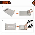thumbnail image 2 of KingCamp Matelas de Camping Autogonflant Double avec 2 Oreillers, Gris, 2 of 5