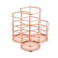 thumbnail image 2 of Redempat Metal Makeup Brushes Storage Container Stylish And Easy Access Durable Stationery Storage Container rose gold L(14.5*12*7.5cm) 1Set, 2 of 6