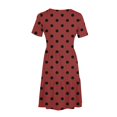 thumbnail image 5 of Weiqiqre Robes pour Femmes Été Décontractées à Manches Courtes Col Ras du Cou Robes T-Shirt Amples Évasées Mini avec Poches, 5 of 5