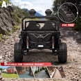 thumbnail image 2 of Kids on Wheelz HAVOC 3.0 24V 2-Seater Electric UTV Ride-On Car for Kids with Parent Remote Control, Reinforced Metal Frame, Quad Motors, LED Lights & Bluetooth Music, White, 2 of 6