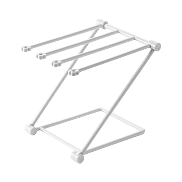 Countertop Dishcloth Drying Rack 4 Arm Folding Towel Stand Multi Purpose Holder Ventilation Hanging Rack