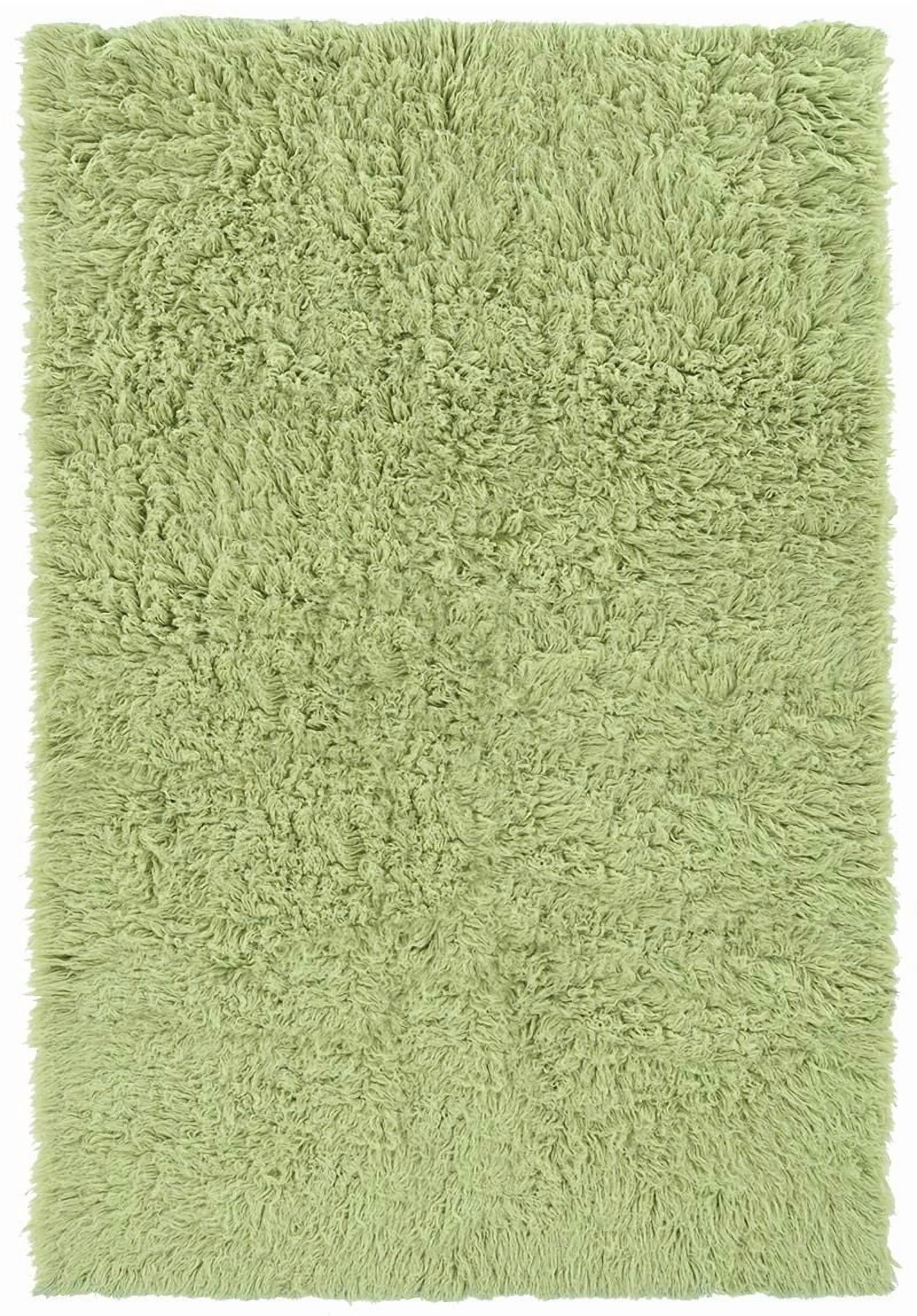 New Flokati 1400gr 8' x 10' Area Rug, Lime Green