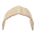 thumbnail image 2 of Wooden Pet Hideout Bridge Wooden Safe Bendable Small Pet Climbing Tunnel for Rabbits Guinea Pigs Hamsters, 2 of 8