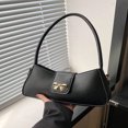 thumbnail image 2 of LNGOOR New Arrival Simple Style Shoulder Bag With Bowknot Decor  Fashionable Solid Color Armpit Bag For Women‘s Work Commute And Streetwear, 2 of 7