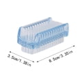 thumbnail image 4 of (2-Pack) Rinsvye Cleaning Nail Brush Fingernail Sponge Bottle Brush Suction Scrub Brush Two Hand Washing Basin for Kitchen Scrubbing Brushes Soft Nails Toes Scrubber for Men Women Kids Nail Brush, 4 of 8