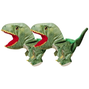 EQWLJWE Plush Toys Dinosaur Hand Puppet Toy Open Movable Mouth for Role Play Gift for Kids