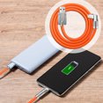 thumbnail image 1 of Oliegs Heated Blanket 180° Rotating Fast Charge Cable USB Fast Charging USB To Type C Data Cable 120W Super Fast Charging Type C Silicone Fast Charging Cable Compatible With Android Series Chocolate, 1 of 3