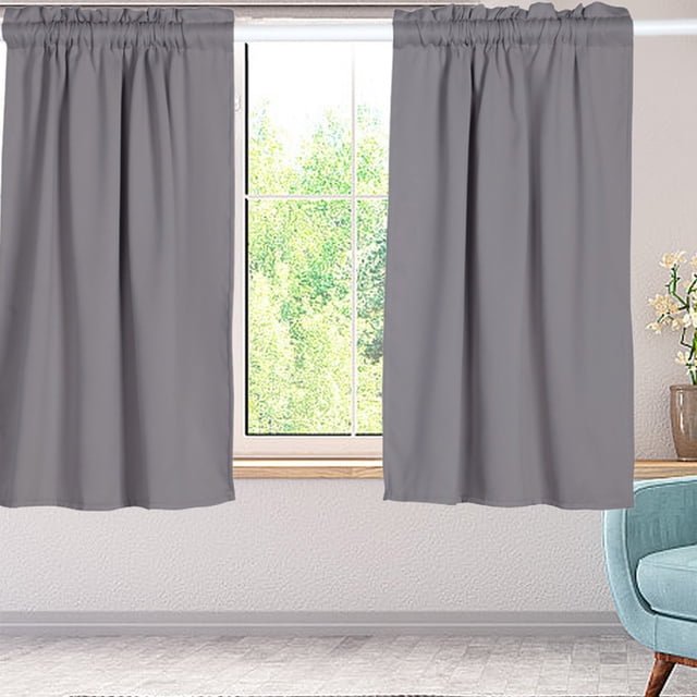 Curtain Pure Pigment Color Rod Curtain Border Curtain Short Curtain Small Curtain for Living Room Bedroom Window