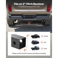 thumbnail image 2 of VEVOR Hitch Step for 2 Inch Receiver, Universal Rear Bumper Guard Protector with 350 LBS Load Capacity, Non-Slip Tow Hitch Step with Pin Kit and Stabilizer, Fit for Truck, SUV, Pickup, Trailer, 2 of 9