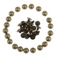 thumbnail image 2 of 20 Pcs Clous de Rivets de Dôme s pour Sac d'Artisanat en Cuir 8 mm - bronze, 2 of 8
