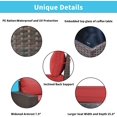 thumbnail image 5 of Kullavik Ensemble de Meubles en Osier pour Patio Extérieur 6 Pcs avec Coussins, Rouge, 5 of 5