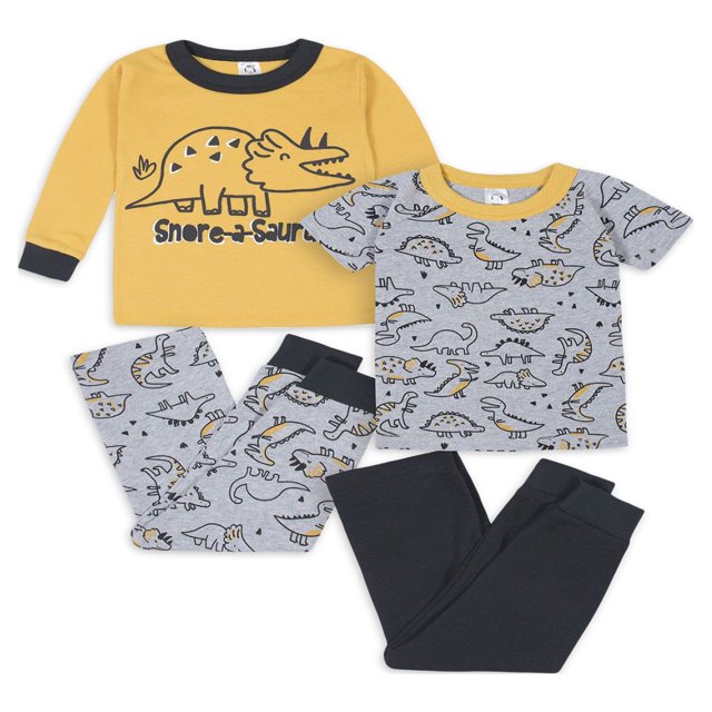 Toddler Boy Snug Fit Cotton Pajamas 4pc Set Sizes 12 Months-5T